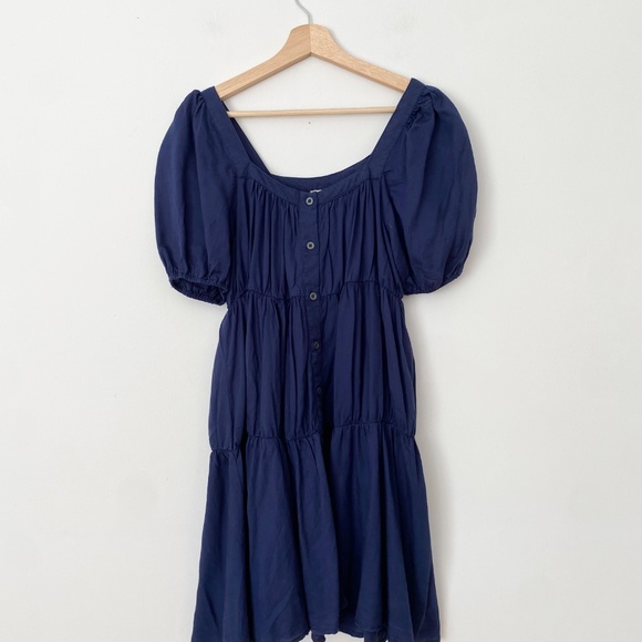 Elan puff sleeve midi dress - Picture 3 of 5